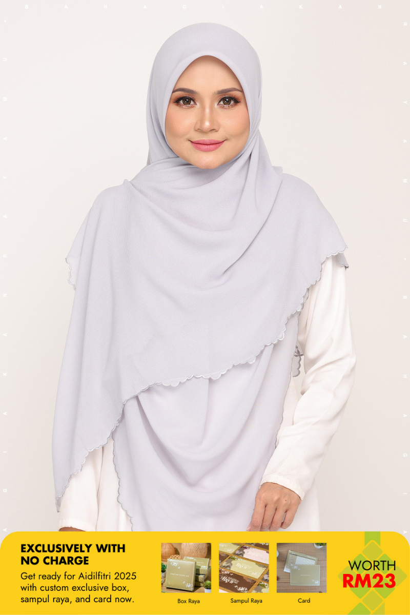 Bawal Sulam Melrose Grey