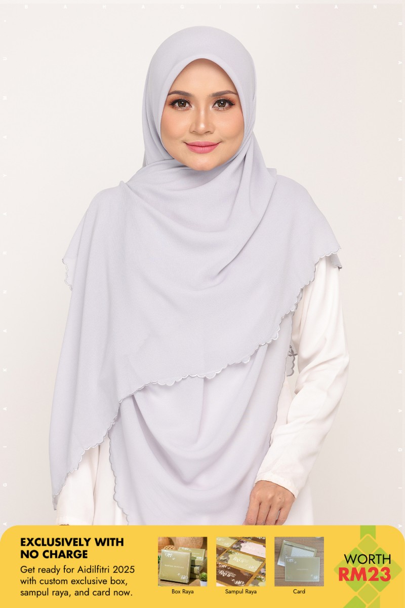 Bawal Sulam Melrose Grey