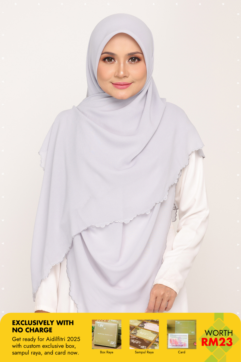 Bawal Sulam Melrose Grey