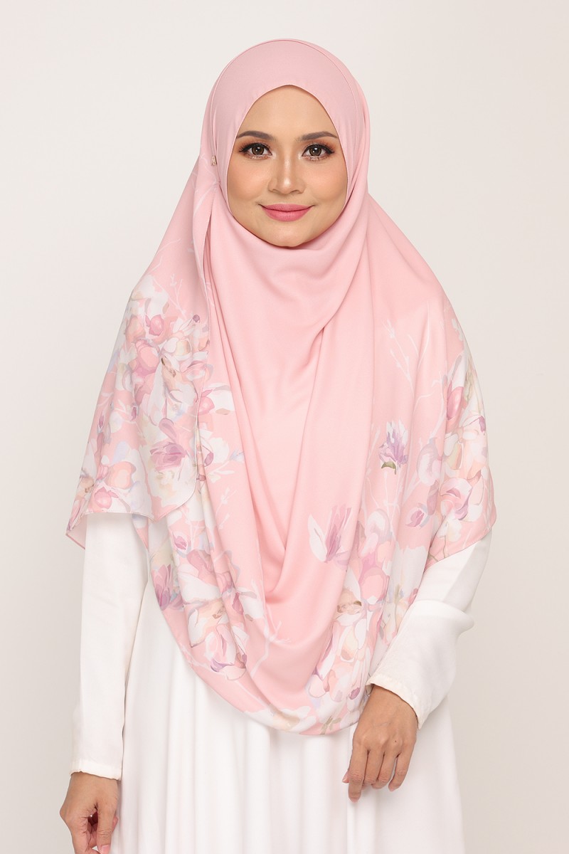 [AS-IS]-Long Shawl Printed Karya Mimi Blush