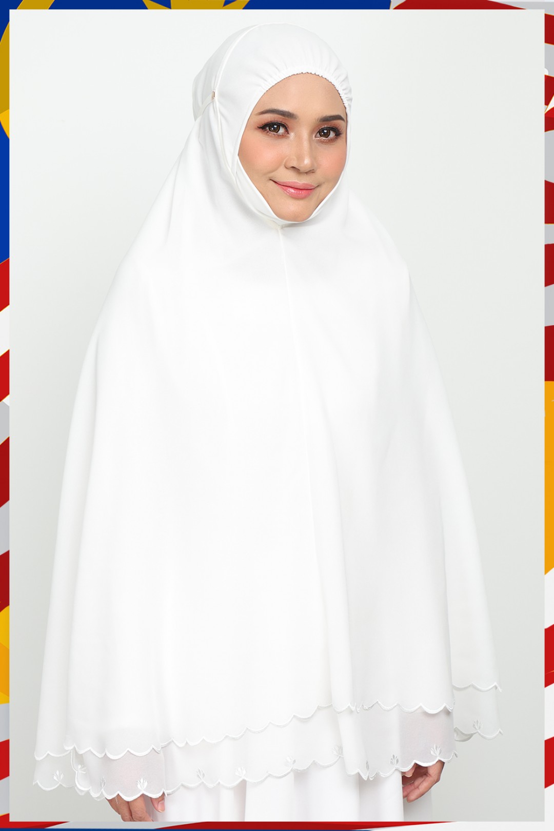 Mini Telekung Fatimah Alice White