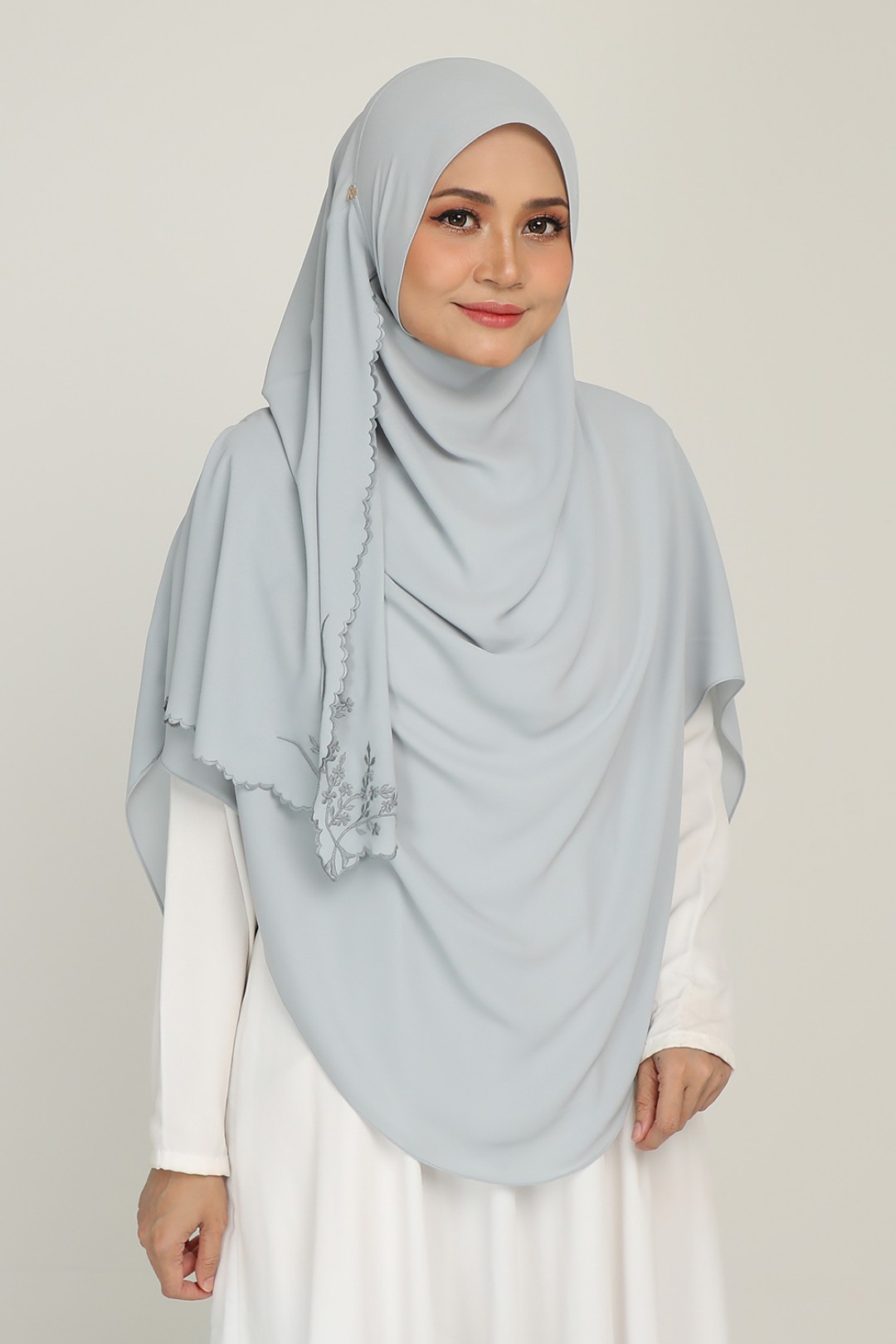 [AS-IS]-Umma Shawl Sulam Mint Blue