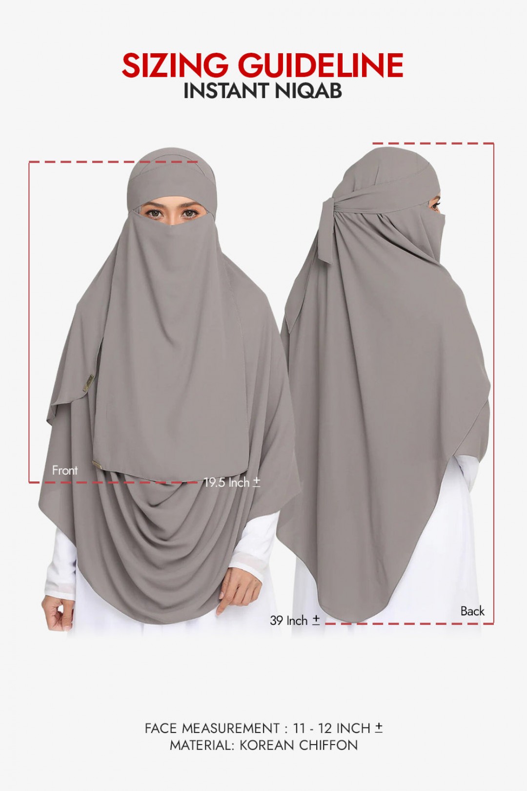 Niqab Cream Tan