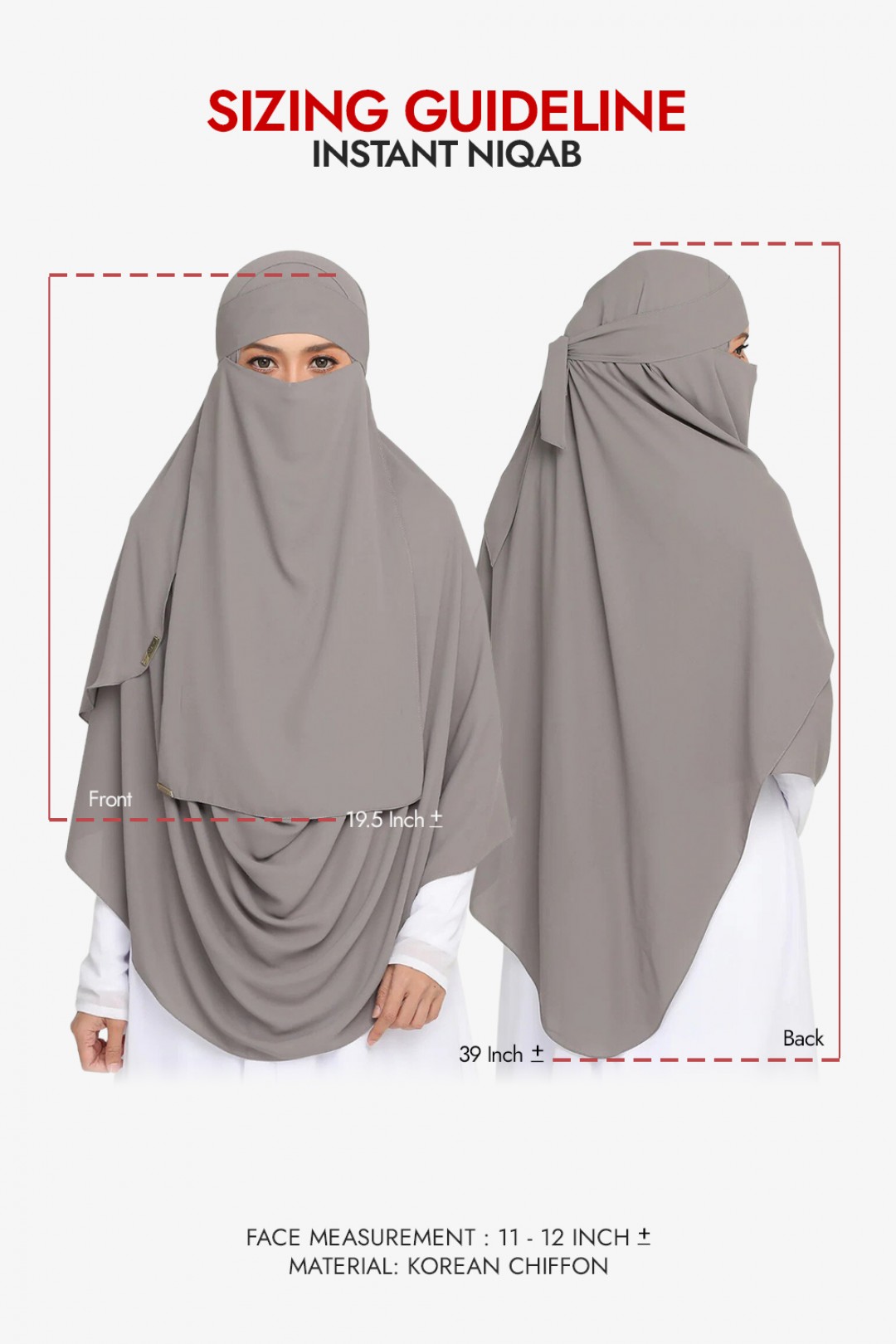 Niqab Light Pink