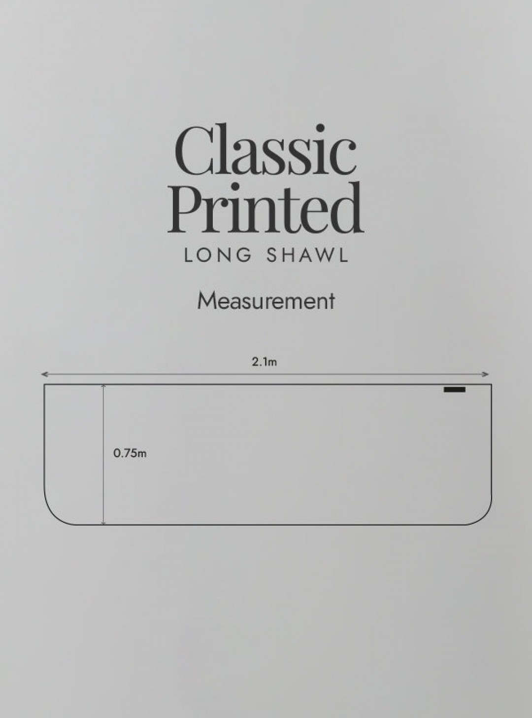 Long Shawl Signature Chalk White
