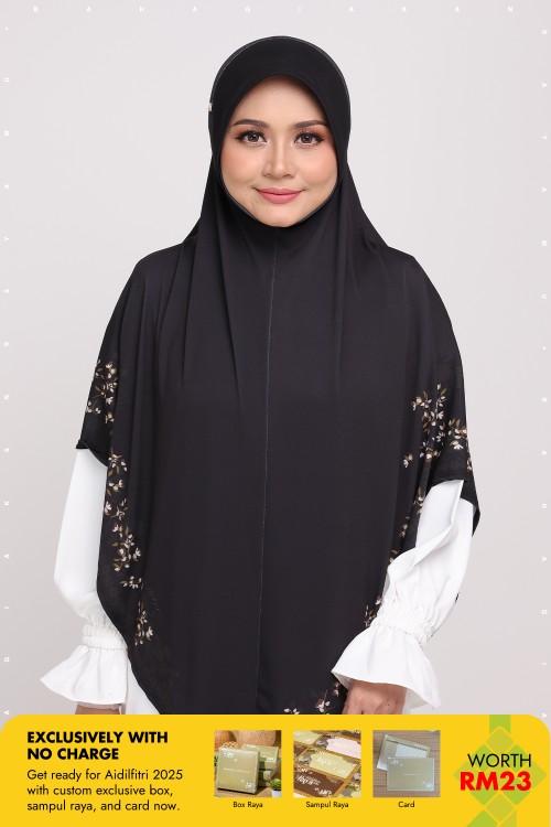 Sarung Printed Radiyyah Nature Black