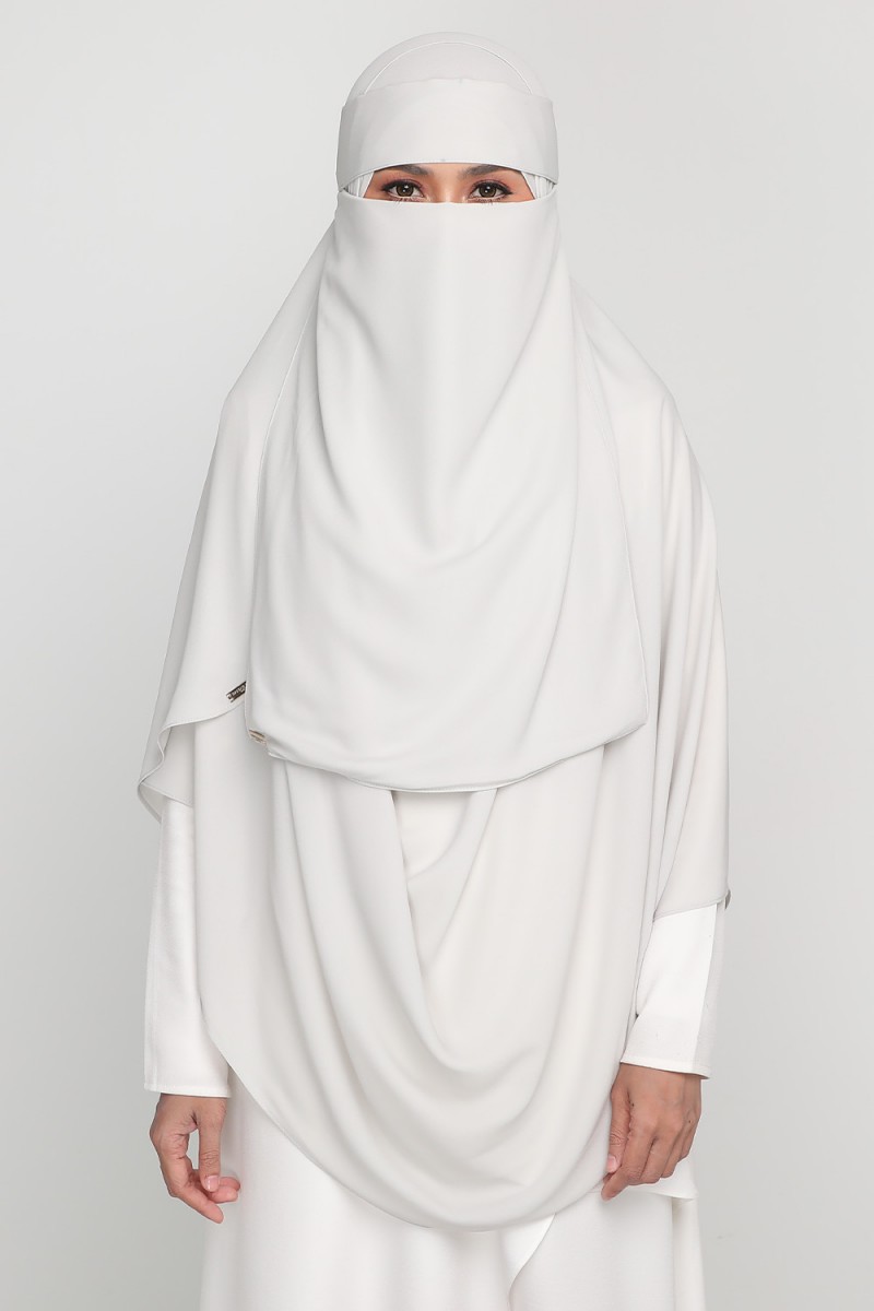 As-Is Niqab Soft Silver