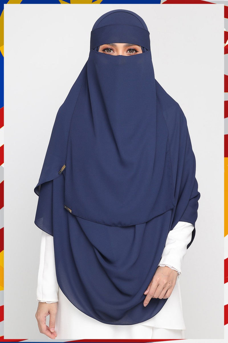 Niqab Denim Blue