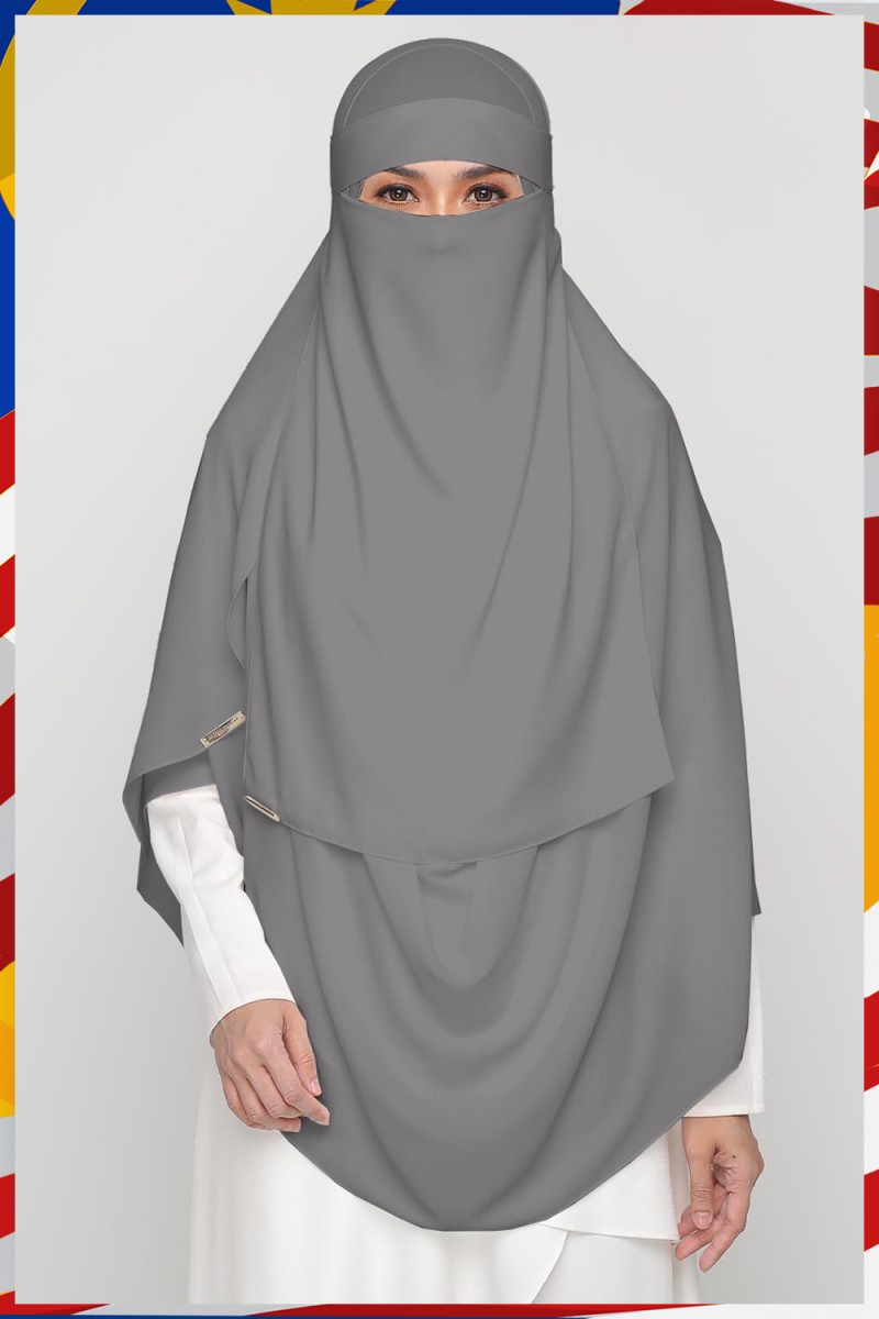 Niqab Gautlet Grey