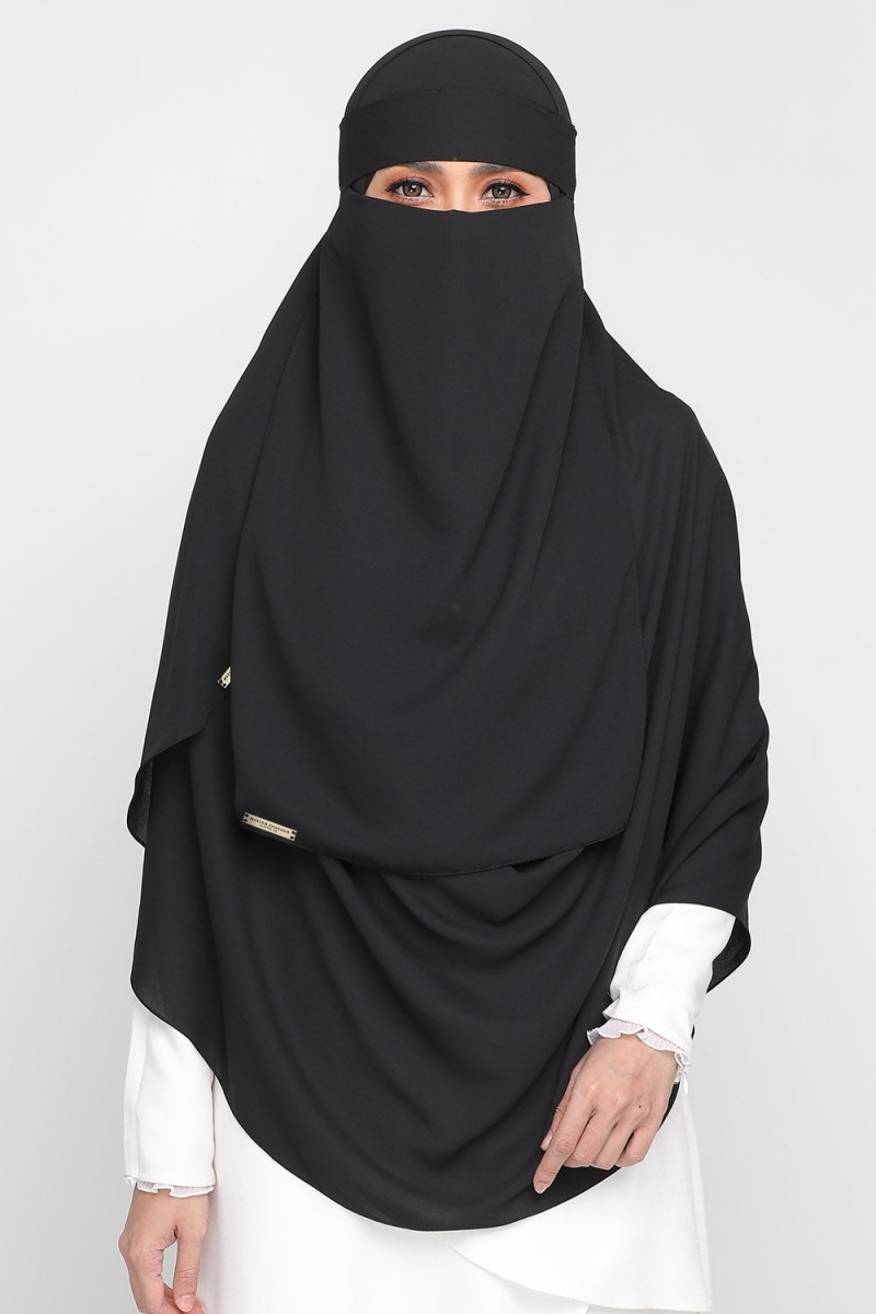 As-Is Niqab Dark Black