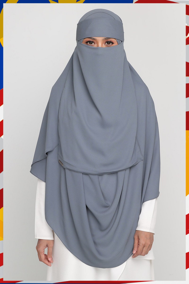 Niqab Iron Grey