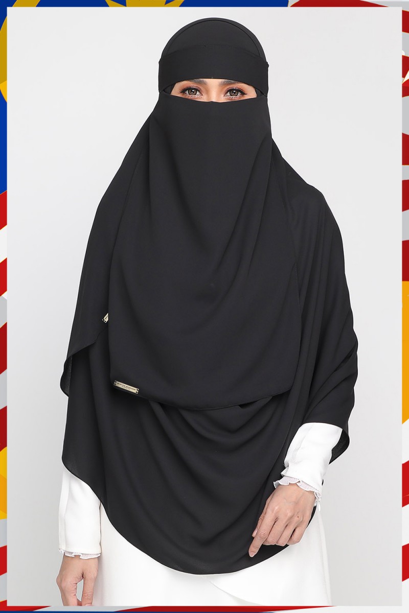 Niqab Dark Black