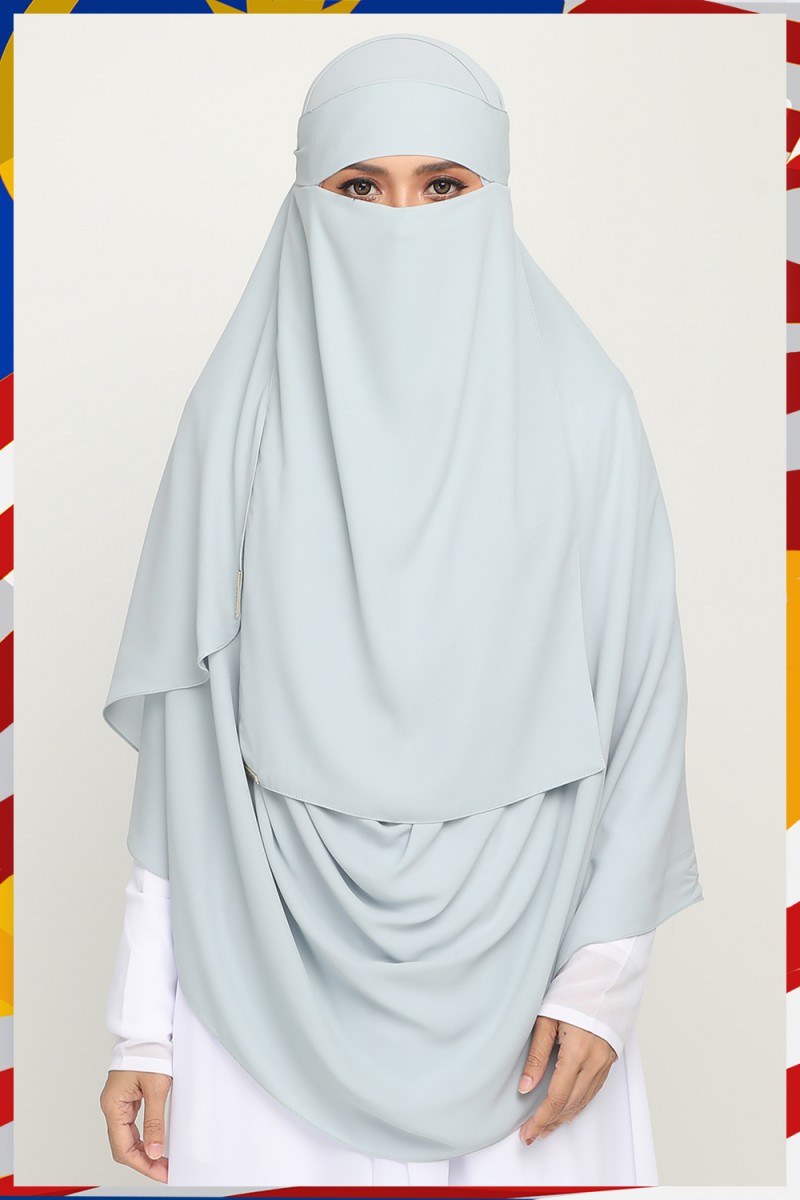 Niqab Light Grey