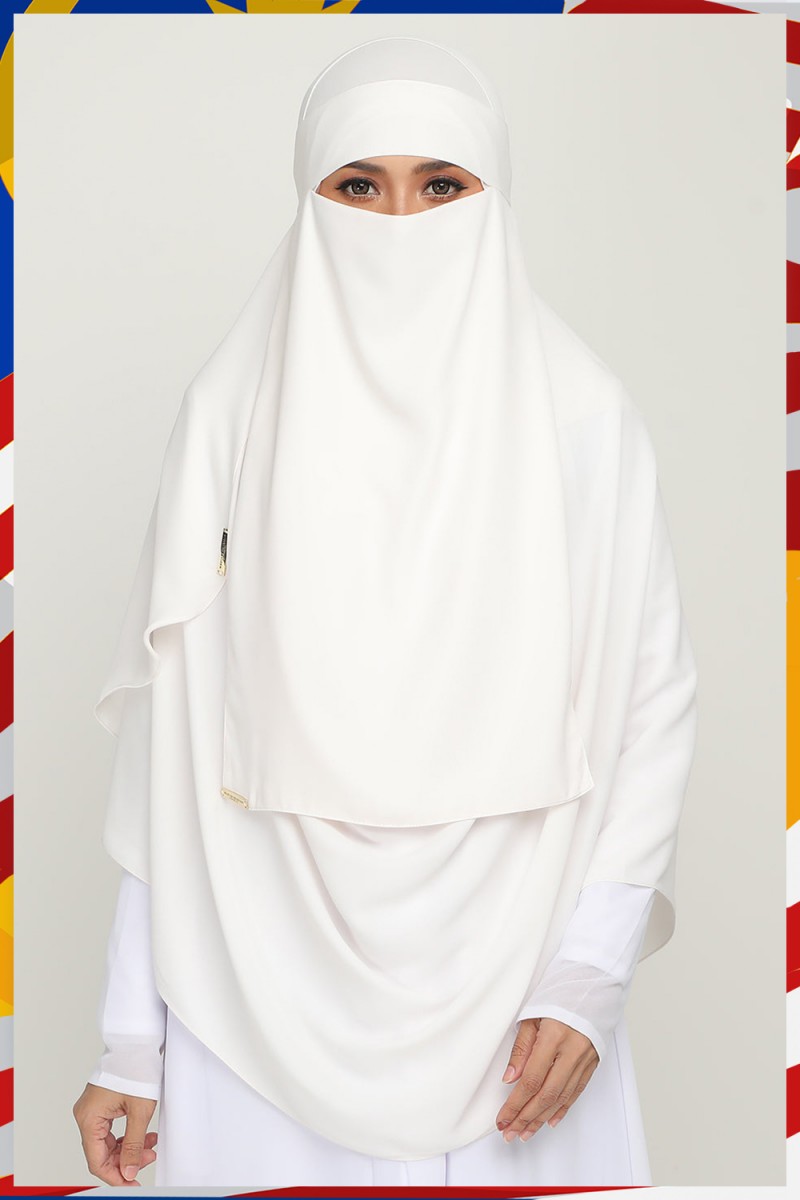 Niqab Milky White