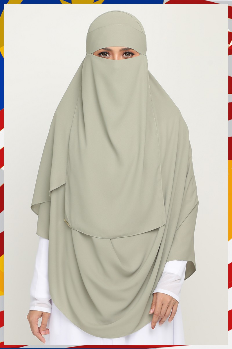 Niqab Pale Green