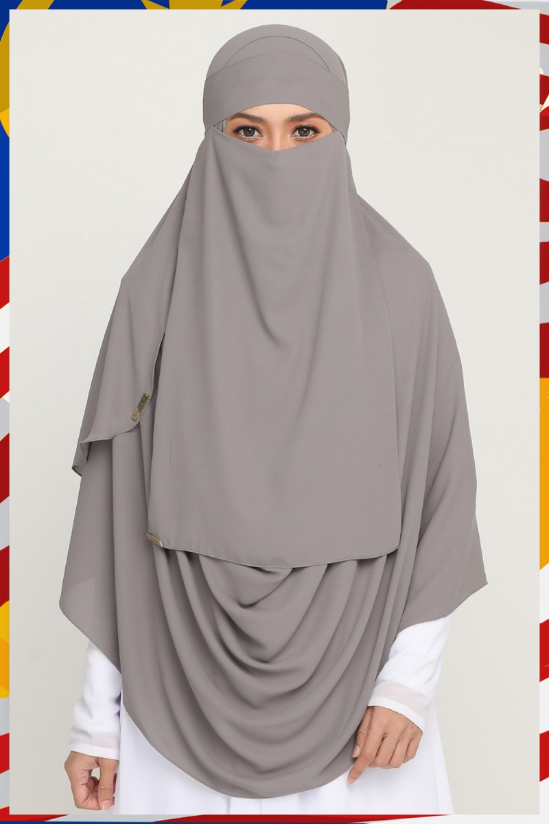 Niqab Terry Grey