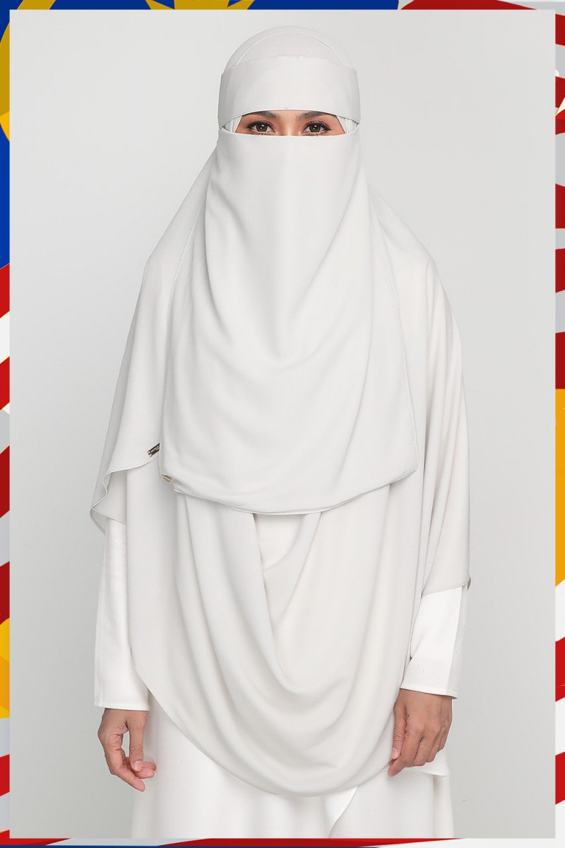 As-Is Niqab Soft Silver