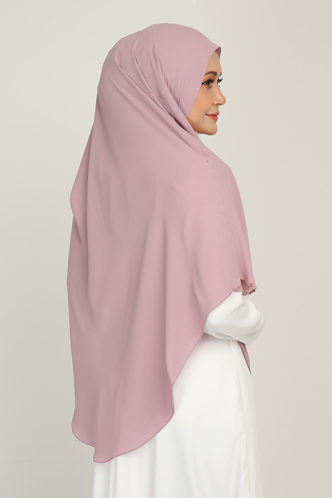 Umma Shawl Sulam Orchid Bloom