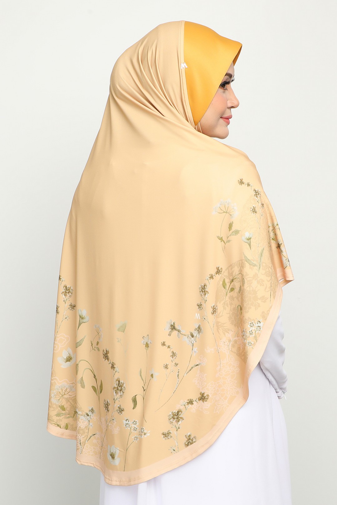 [AS-IS]- Sarung Printed Najdiyyah Pale Mustard