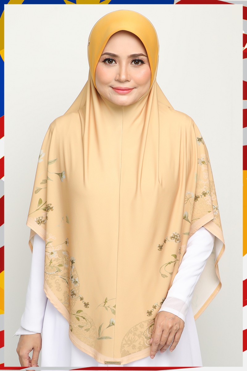 Sarung Printed Najdiyyah Pale Mustard