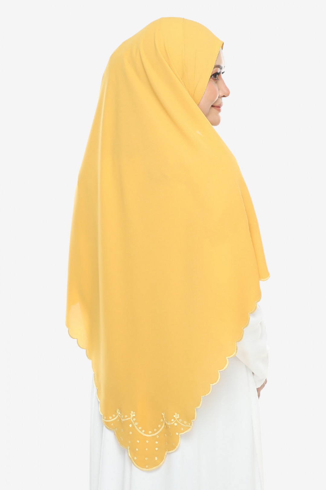 As-Is Shawl Sulam Pansy Canary Yellow