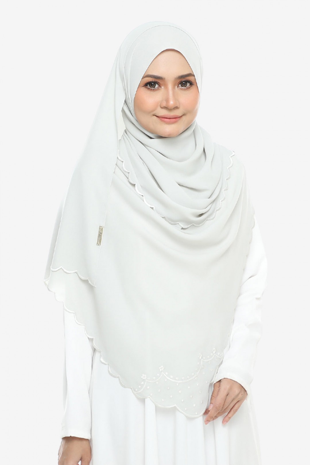 As-Is Shawl Sulam Pansy Classic Gray