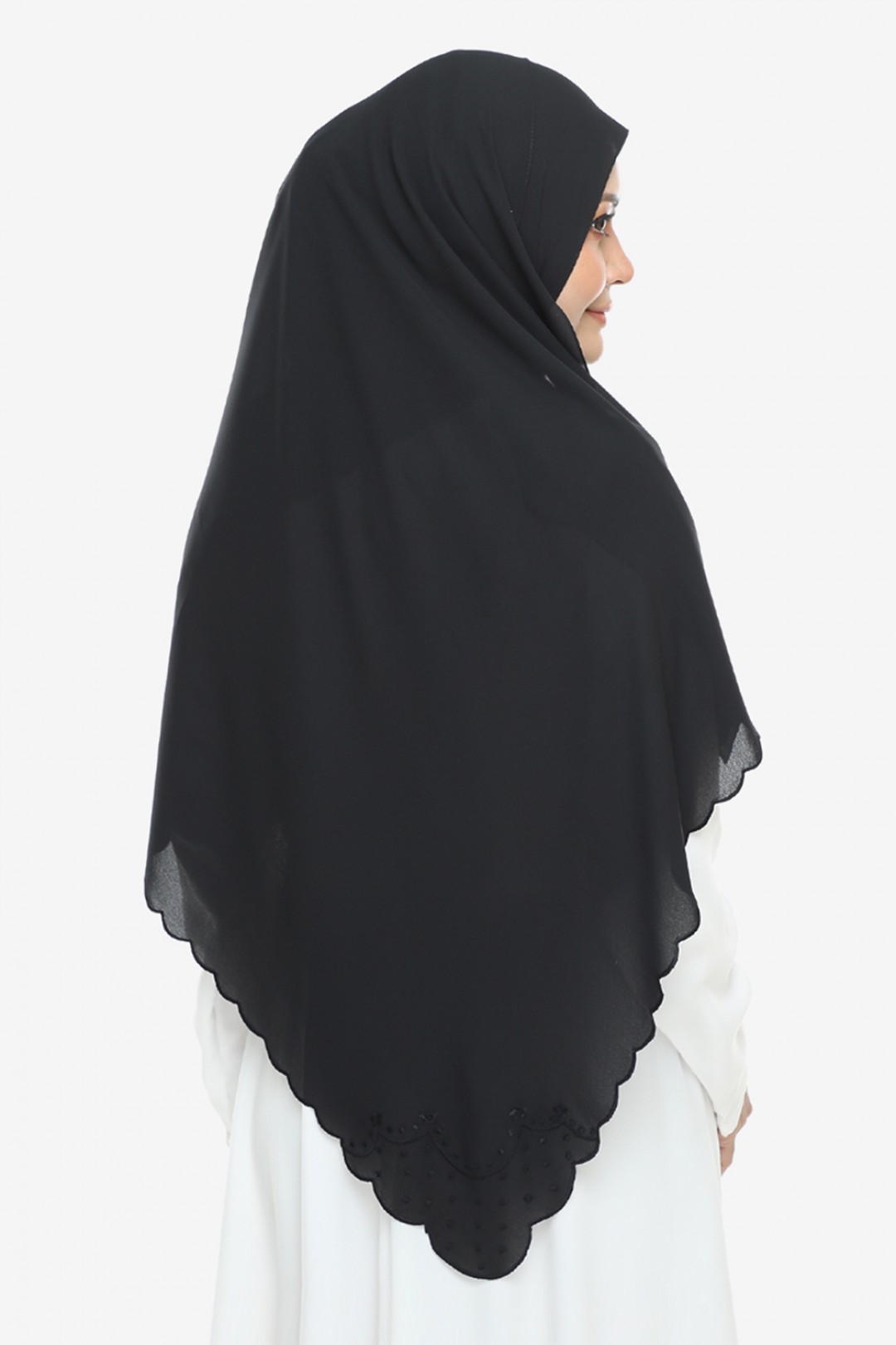 Shawl Sulam Pansy Black Diamond