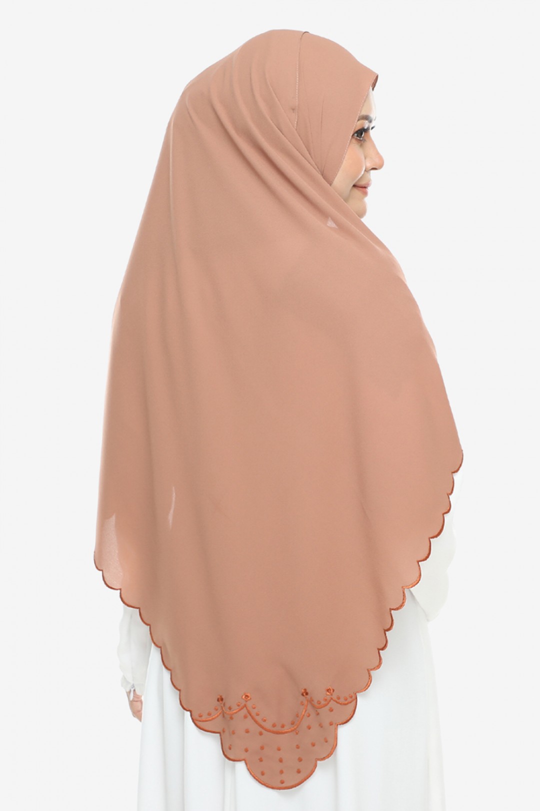 Shawl Sulam Pansy Caramel Choc