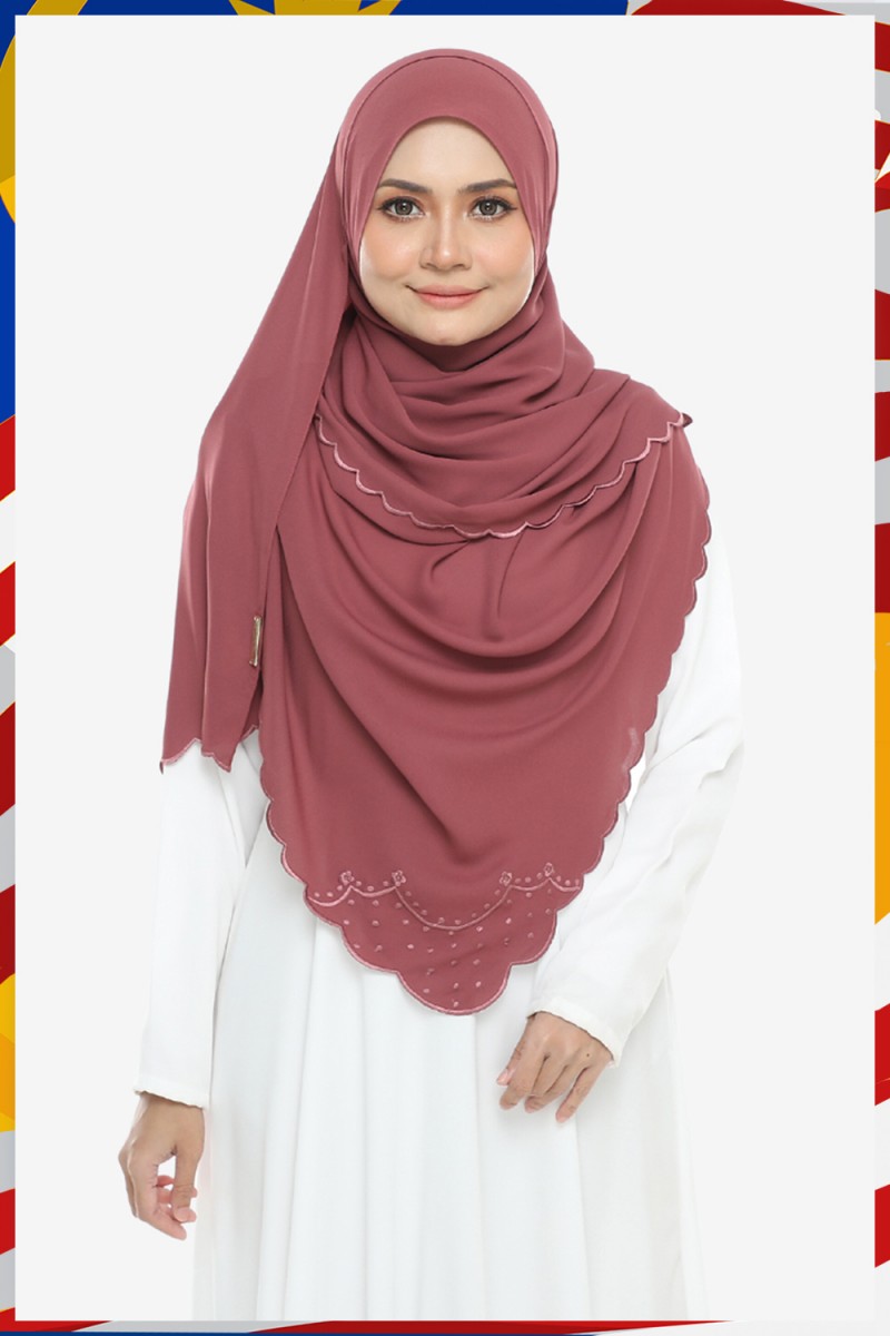 Shawl Sulam Pansy Dull Magenta