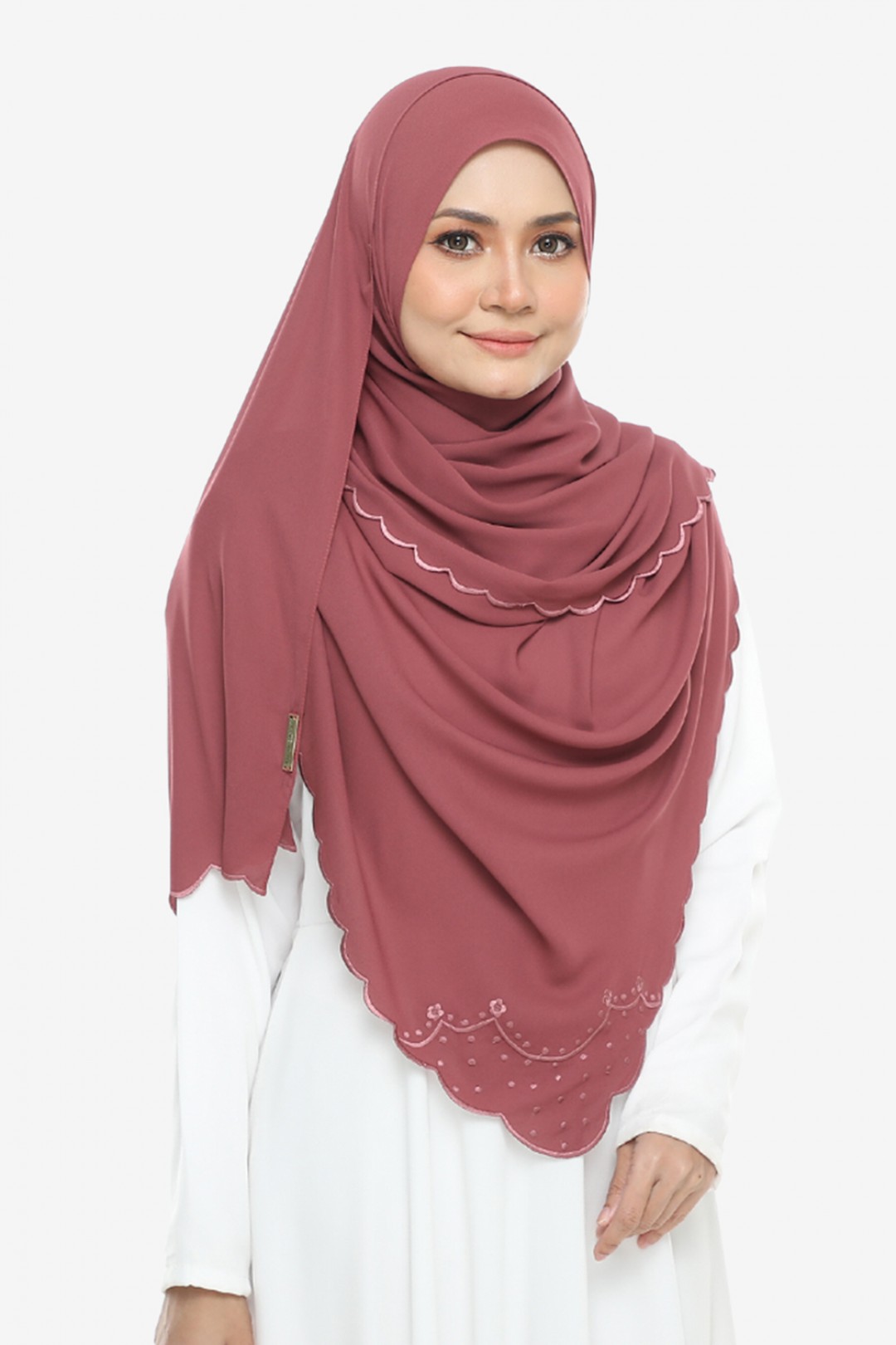 Shawl Sulam Pansy Dull Magenta