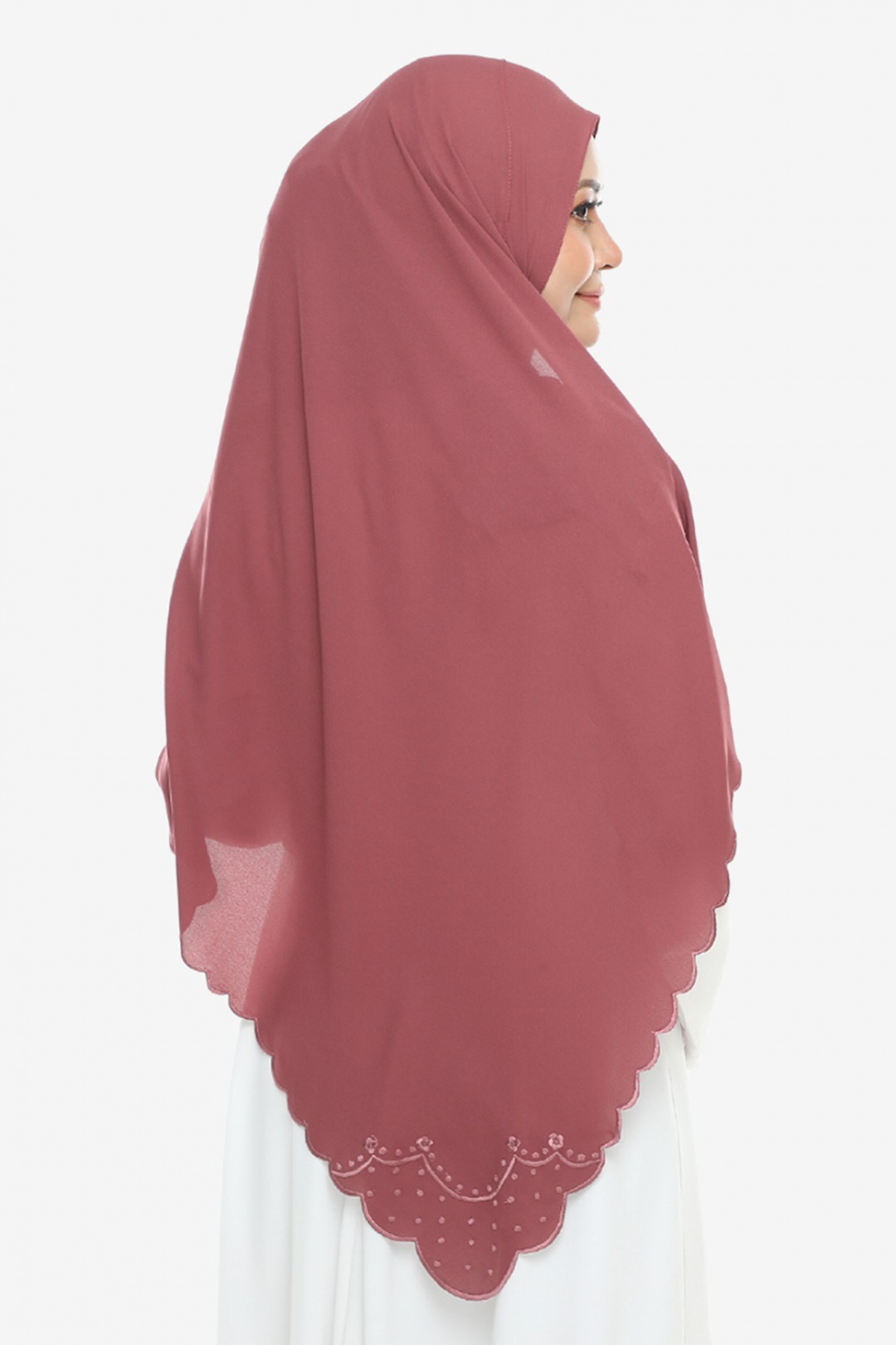 Shawl Sulam Pansy Dull Magenta