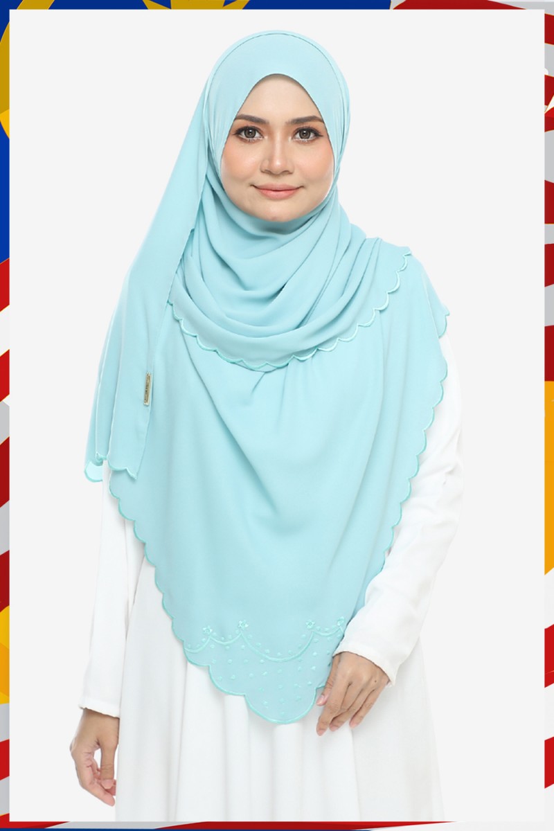 As-Is Shawl Sulam Pansy Light Mint