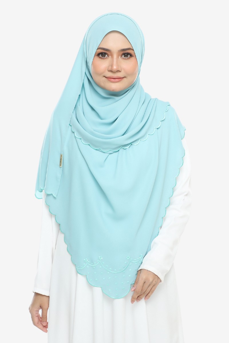 Shawl Sulam Pansy Light Mint