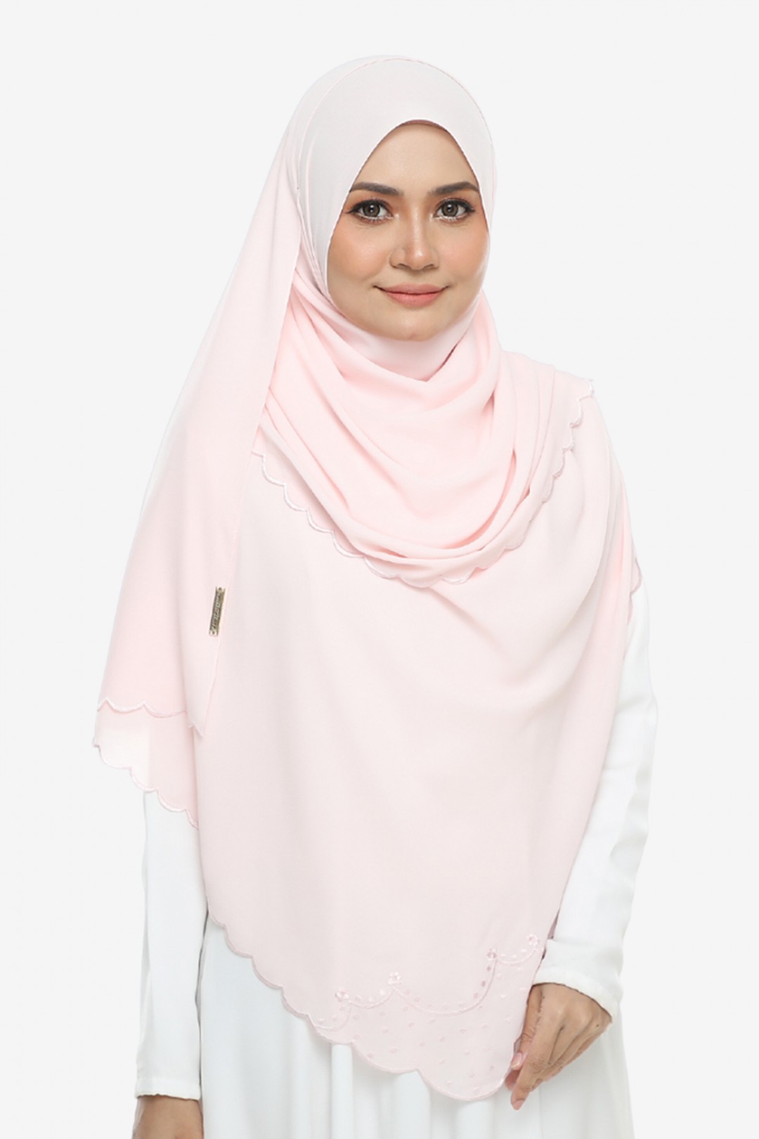 [AS-IS]- Shawl Sulam Pansy Melted Pink