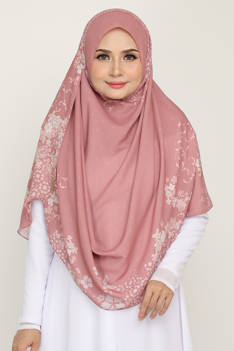 As-Is Long Shawl Khamsiyyah Pastel Peach