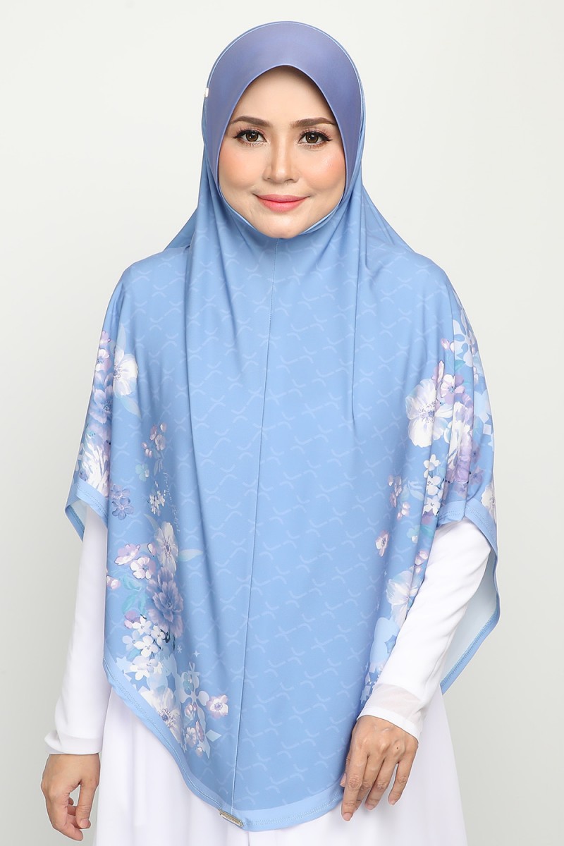 [AS-IS]- Sarung Printed Ghaniyah Picton Blue