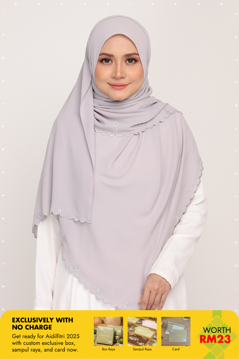 Shawl Sulam Platinum Ash