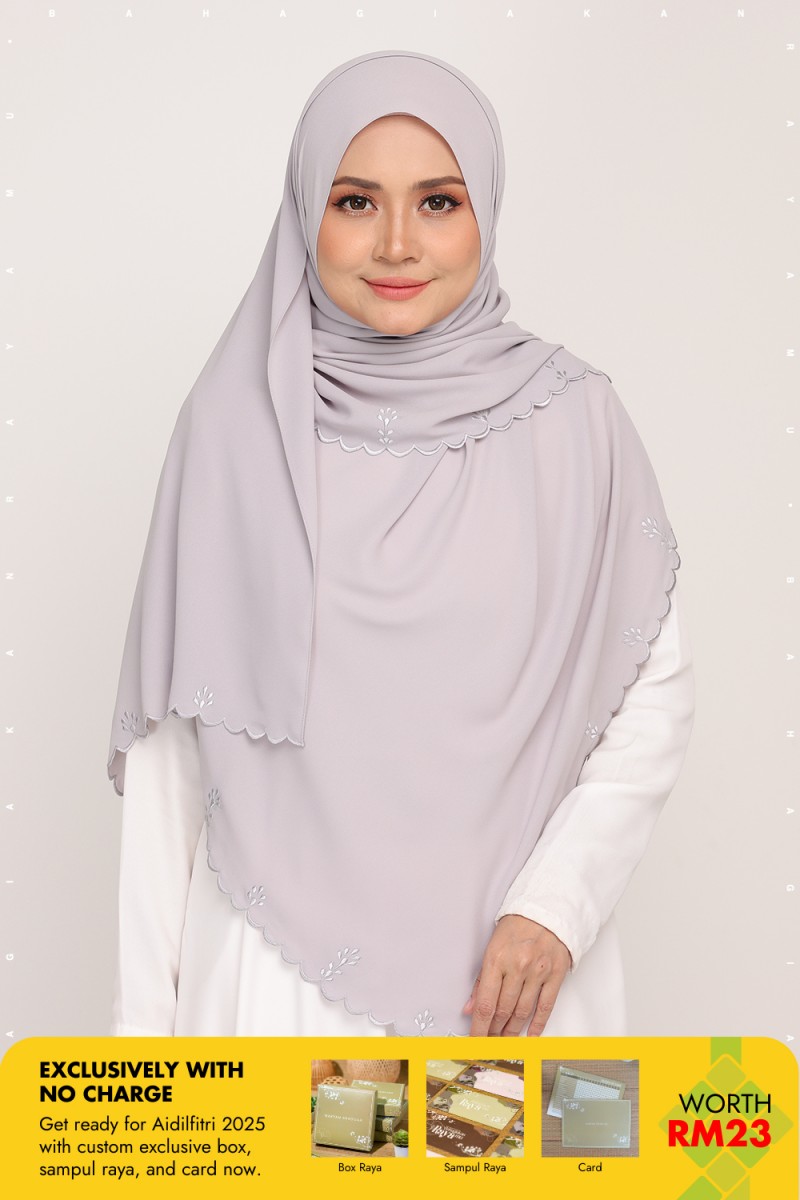 Shawl Sulam Platinum Ash