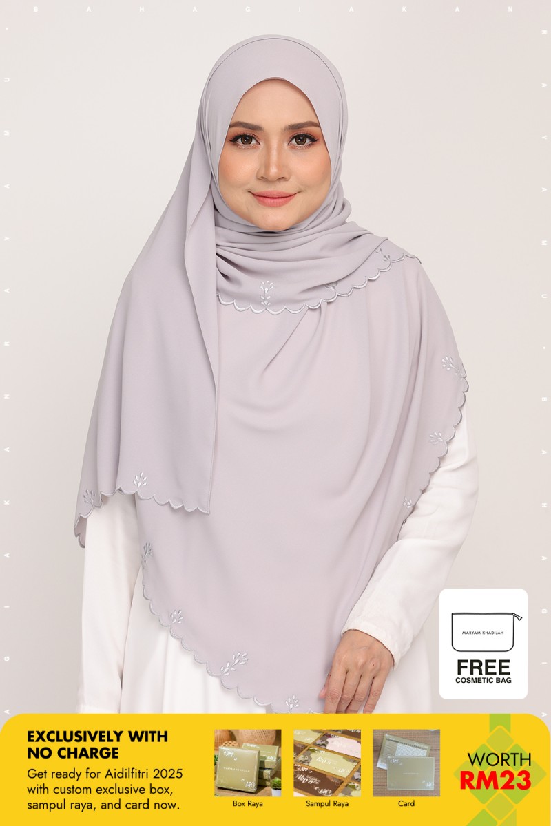 Shawl Sulam Platinum Ash