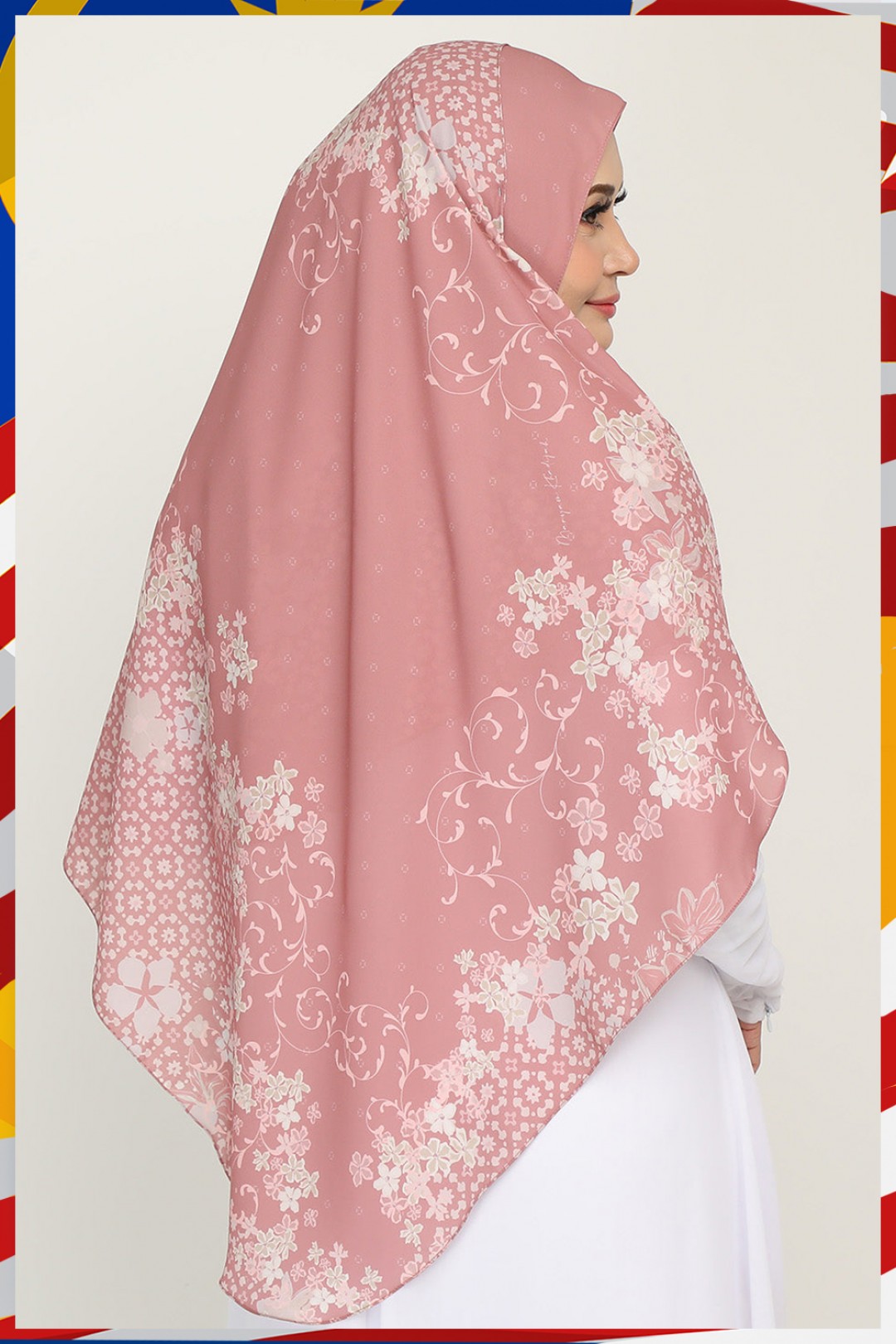 Instant Printed Khamsiyyah Pastel Peach