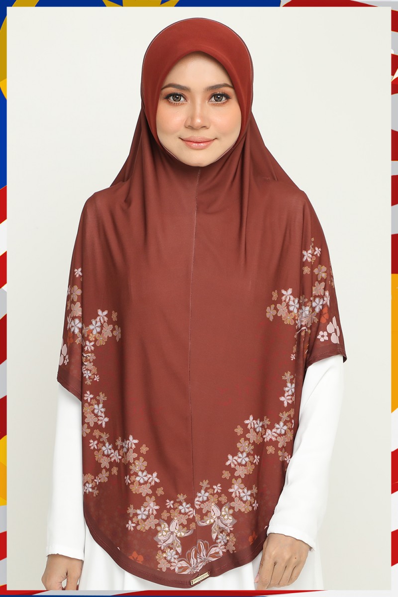 Sarung Printed Khamsiyyah Deep Maroon