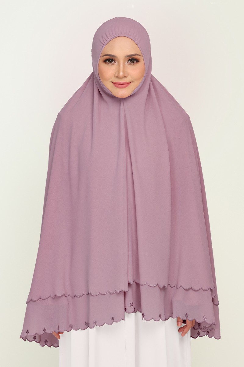 Mini Telekung Fatimah Redwood Pink