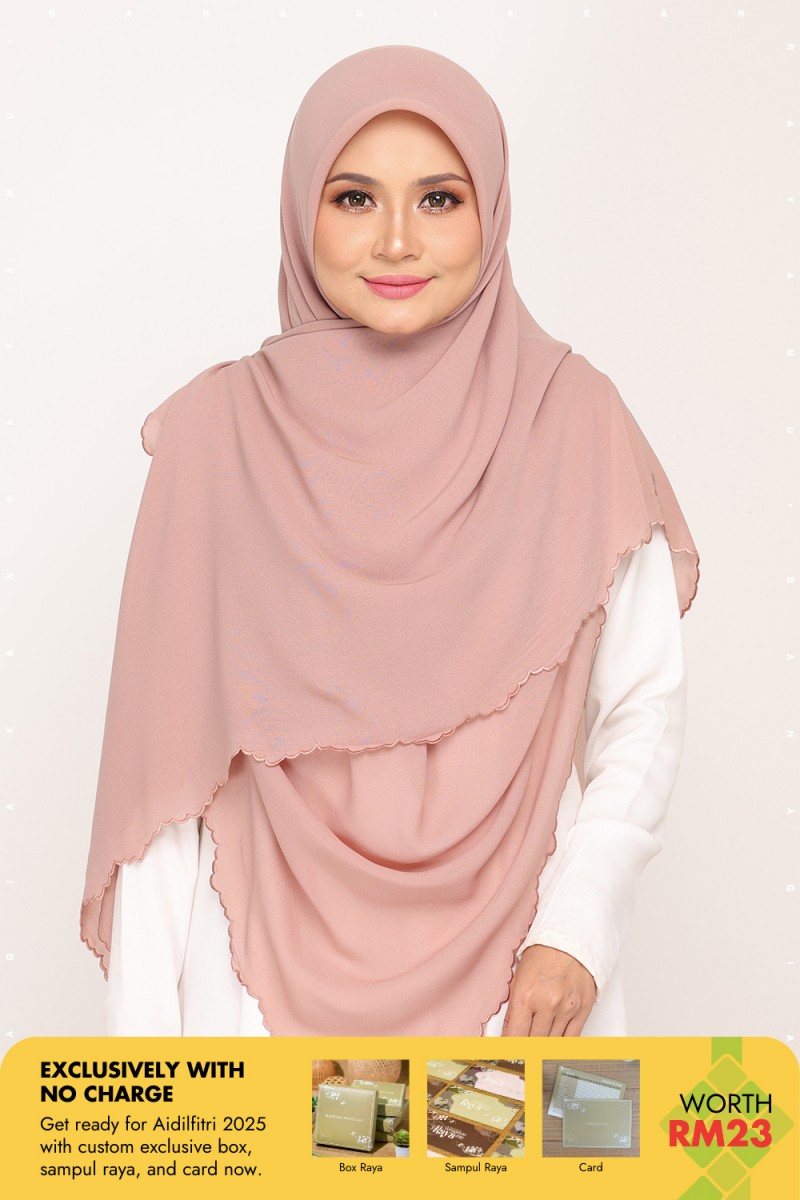 Bawal Sulam Rose Taupe