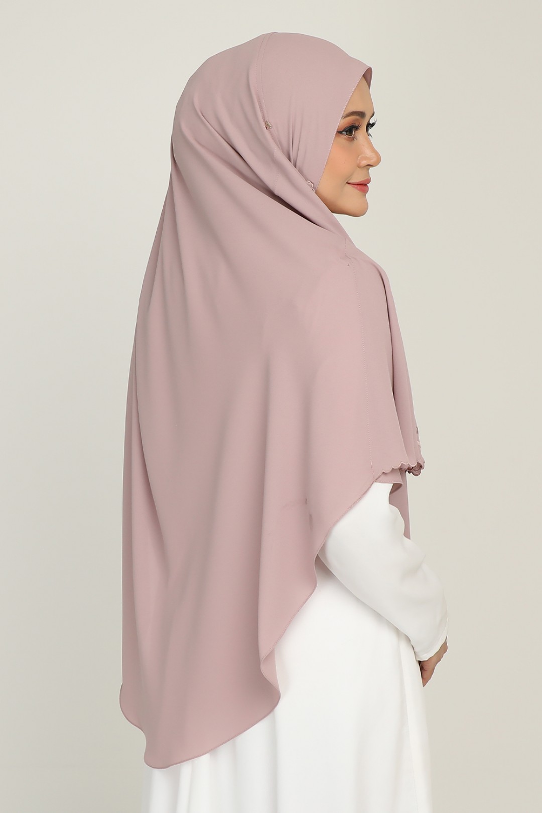 Umma Shawl Sulam Rose Tea