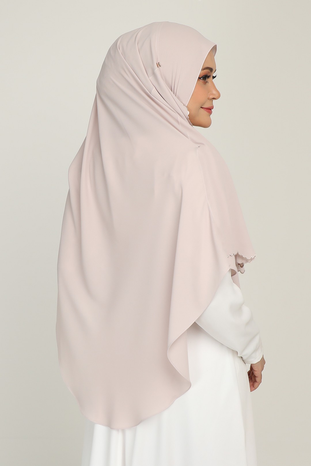 [AS-IS]-Umma Shawl Sulam Rosy Pale