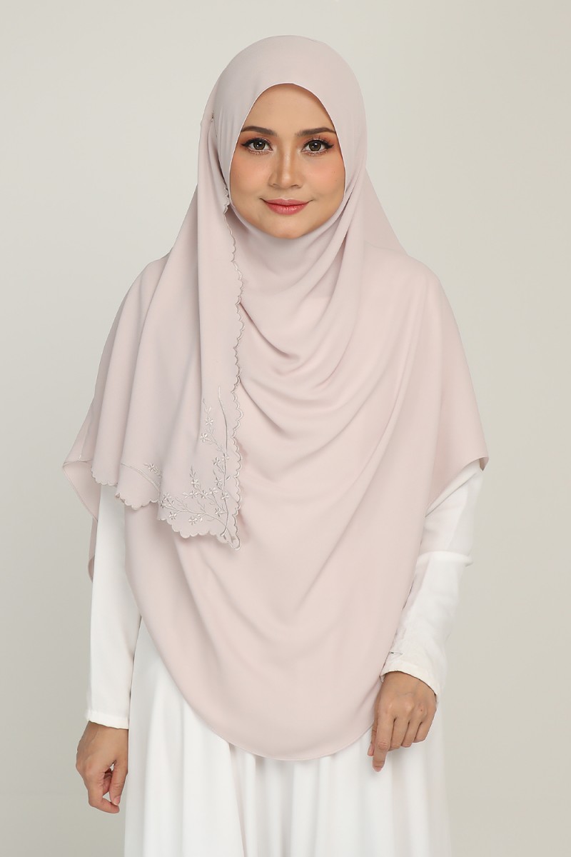 [AS-IS]-Umma Shawl Sulam Rosy Pale