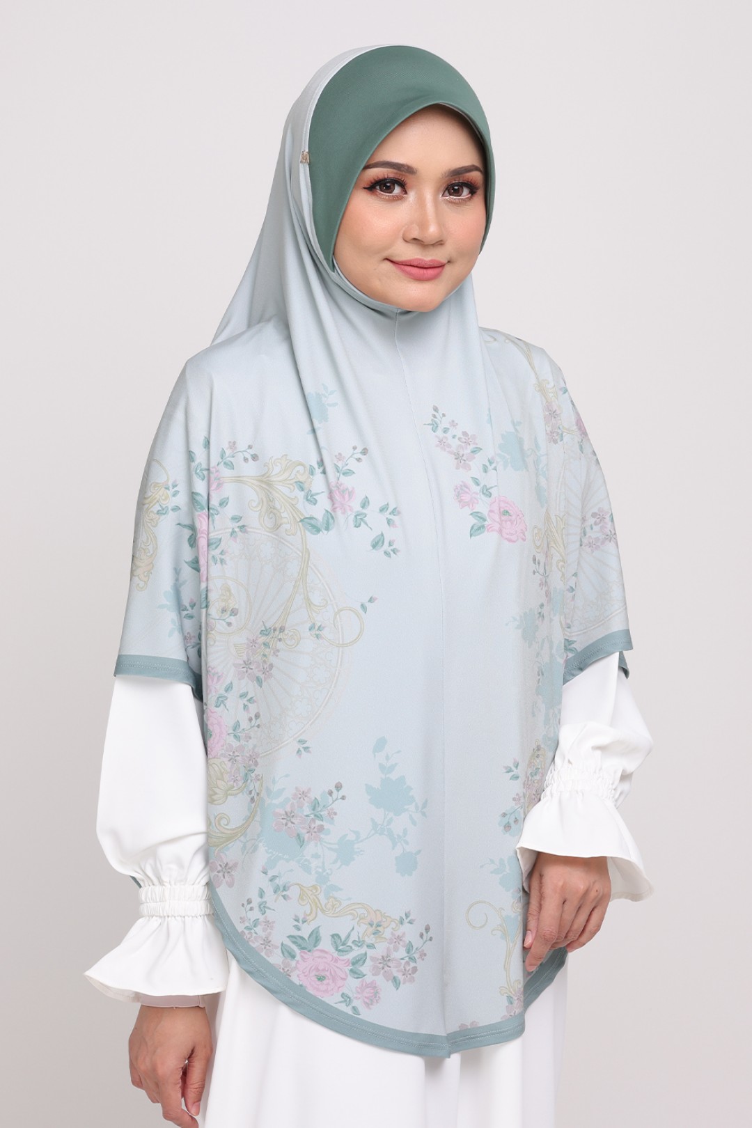 Sarung Printed Saadiyyah Sage Mint