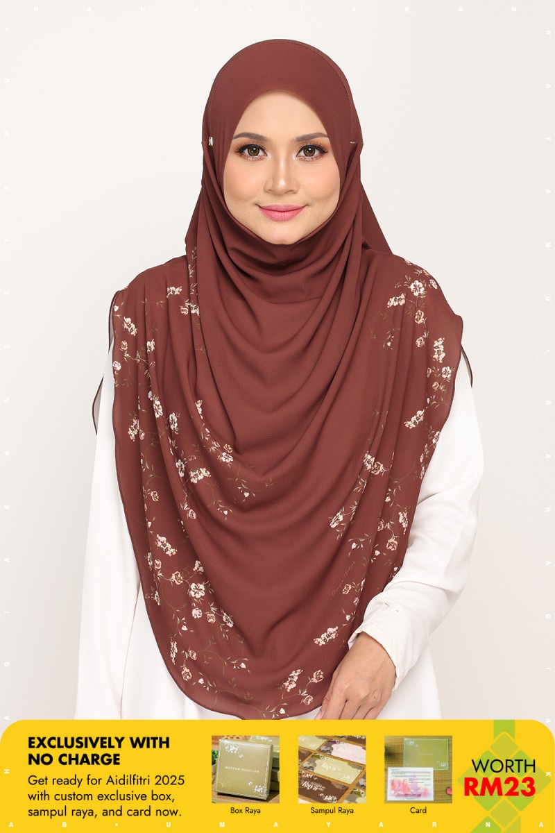 Umma Printed Arwa Seal Brown