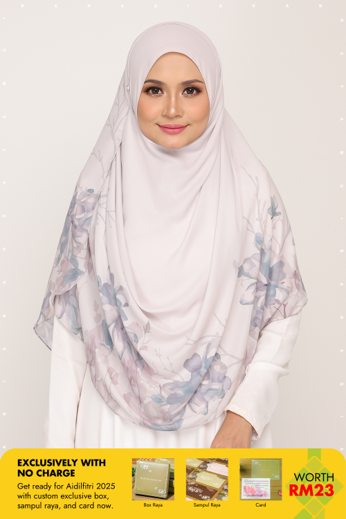 Long Shawl Printed Karya Sea Salt