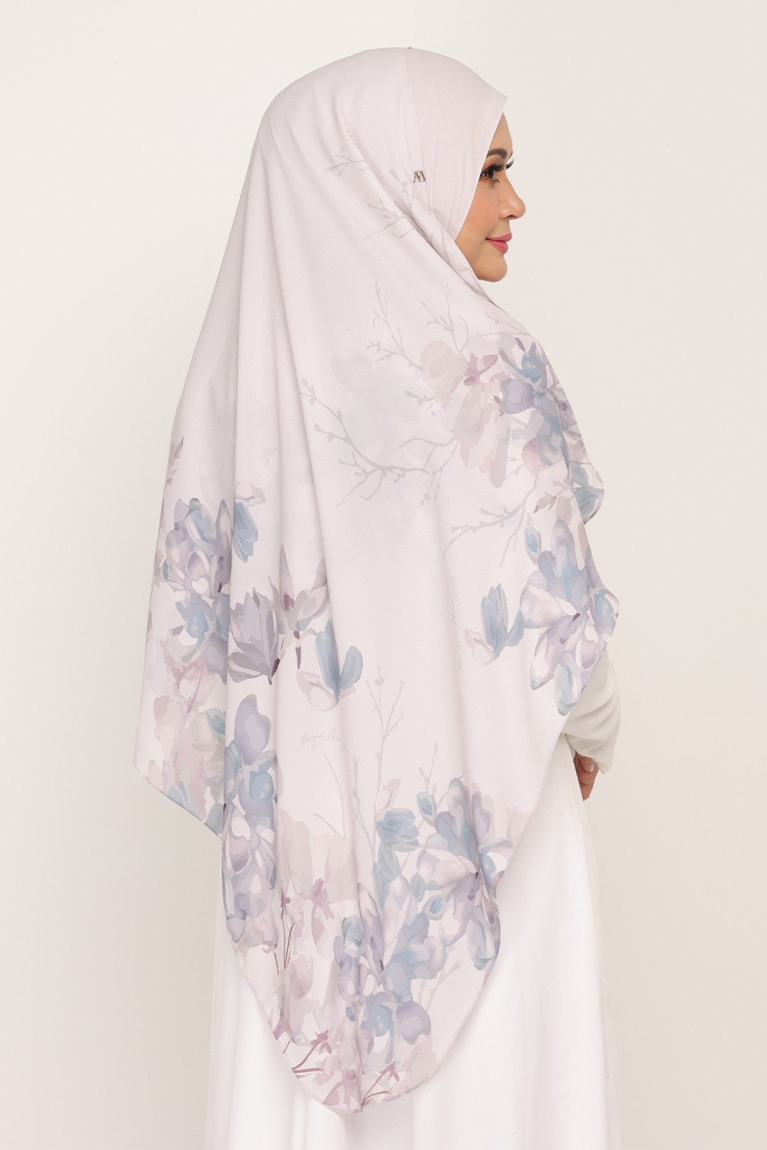 Long Shawl Printed Karya Sea Salt